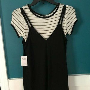 NEW - 2 Piece Women's Black/Cream Dress - XS